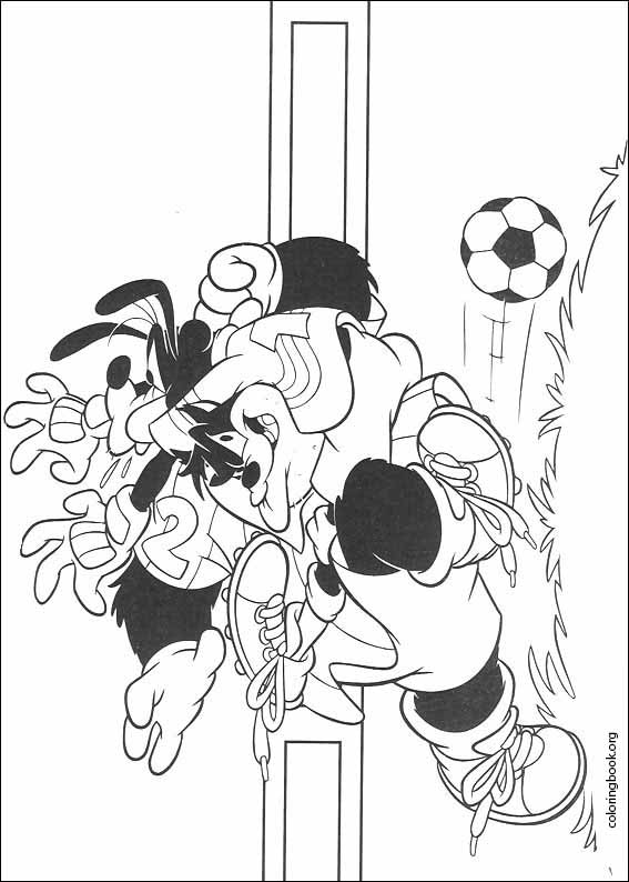 Goofy coloring page (036)