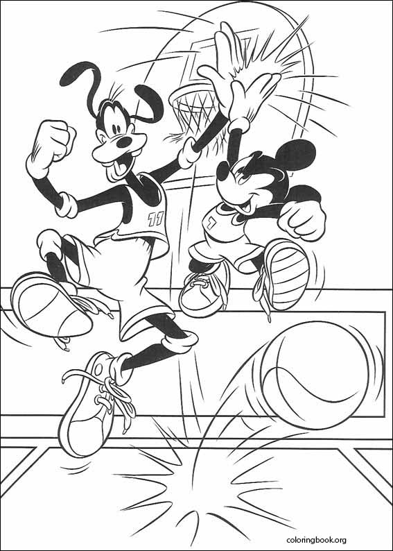 Goofy coloring page (038)