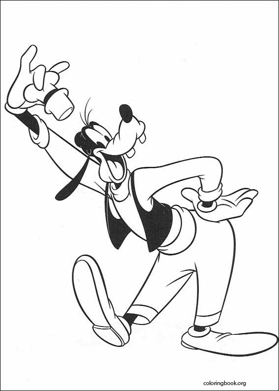 Goofy coloring page (042)
