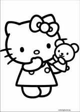 Hello Kitty coloring page (022)