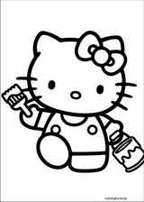 Hello Kitty coloring page (026)