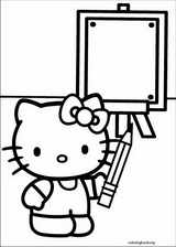 Hello Kitty coloring page (028)