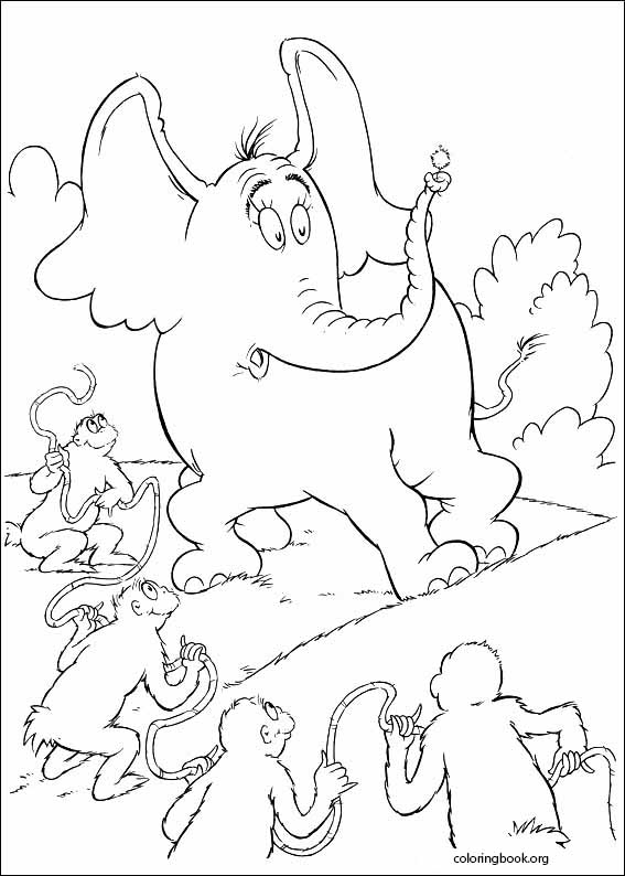 Horton coloring page (003)