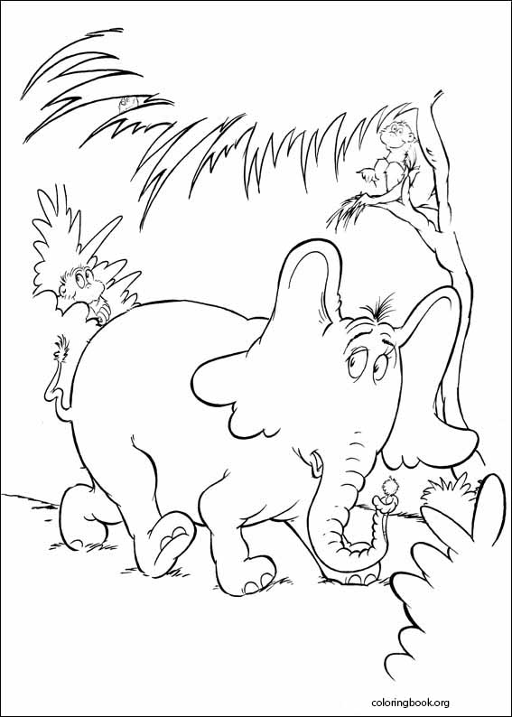 Horton coloring page (004)