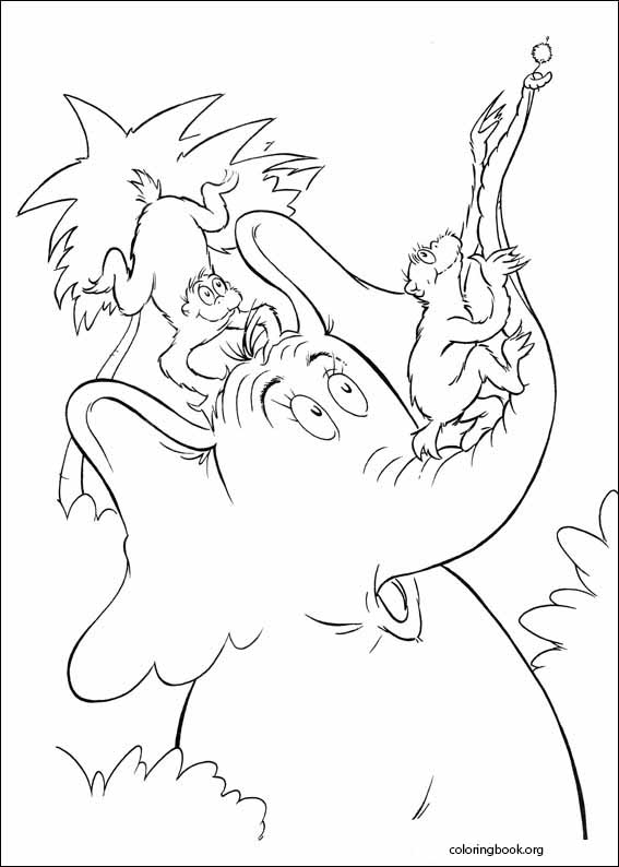 Horton coloring page (009)