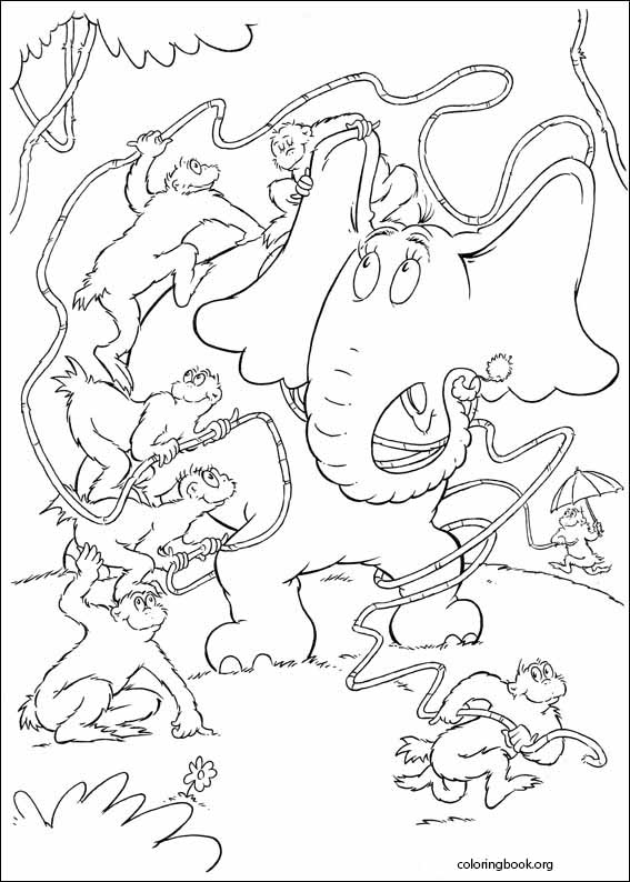 Horton coloring page (023)