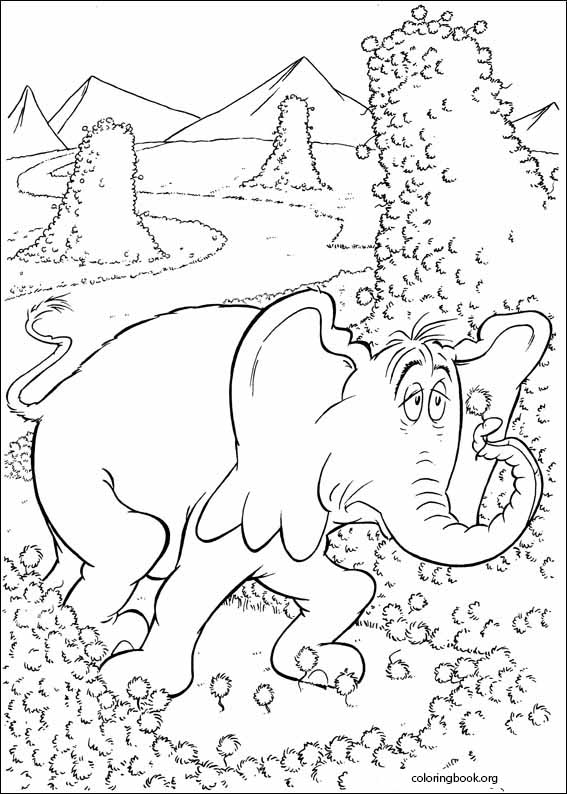 Horton coloring page (025)