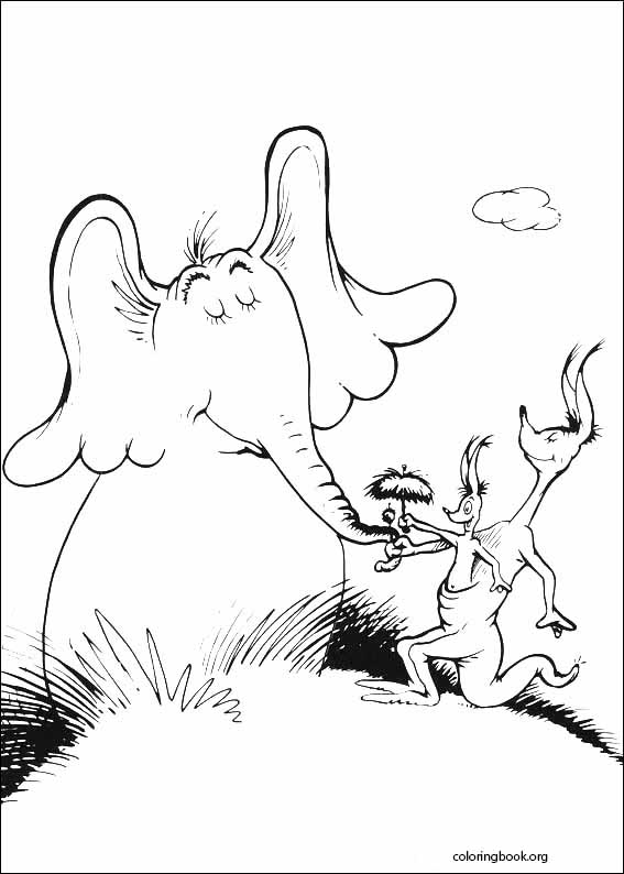 Horton coloring page (028)