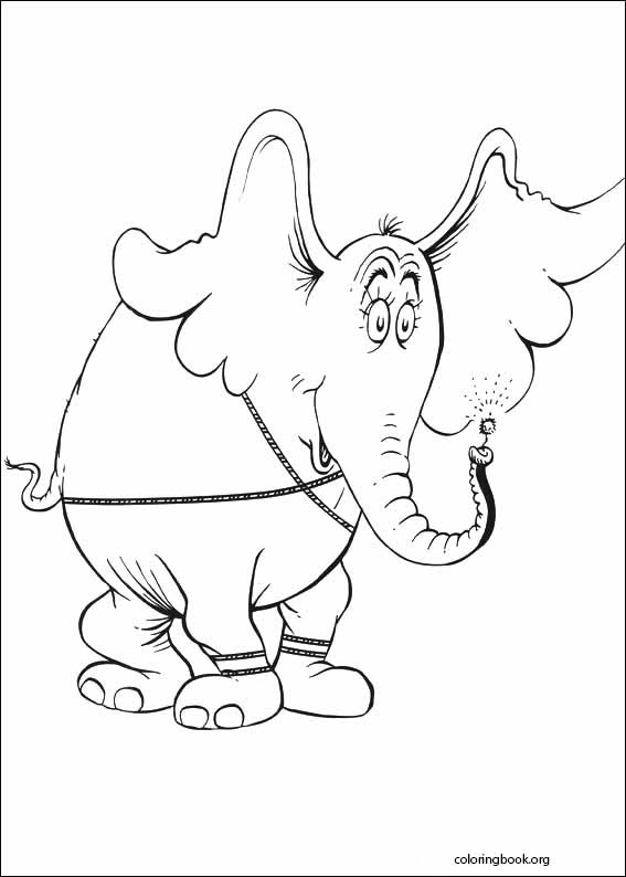 Horton coloring page (034)