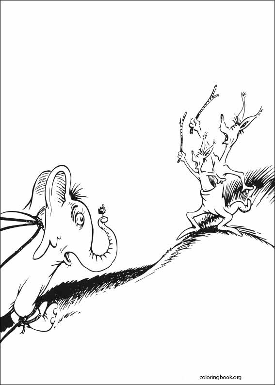 Horton coloring page (037)