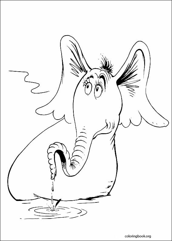 Horton coloring page (058)