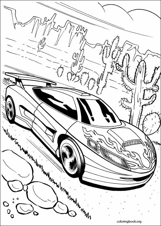 Hot Wheels coloring page (016)