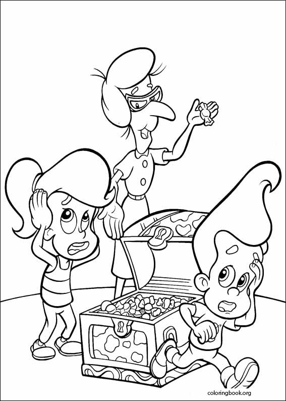 Jimmy Neutron coloring page (001)
