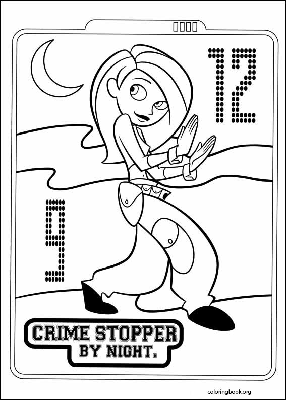 Kim Possible coloring page (003)