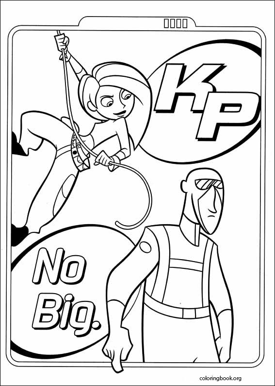 Kim Possible coloring page (005)