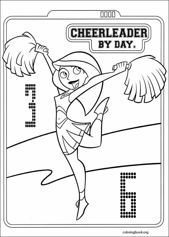 Kim Possible coloring page (008)
