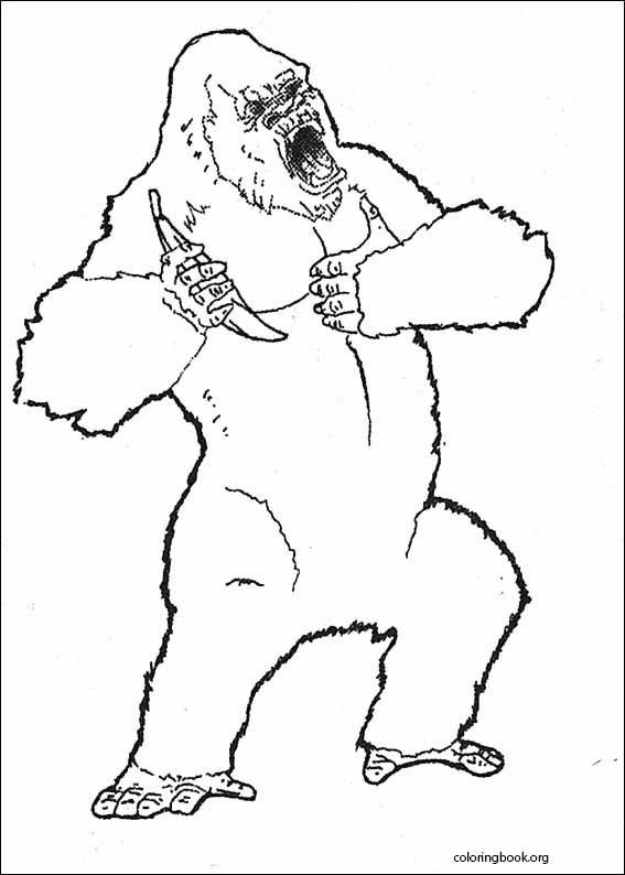 King Kong coloring page (001)