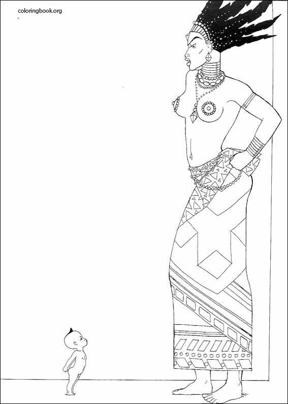 Kirikou coloring page (001)
