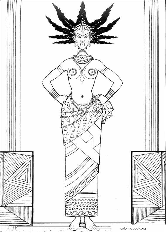 Kirikou coloring page (002)