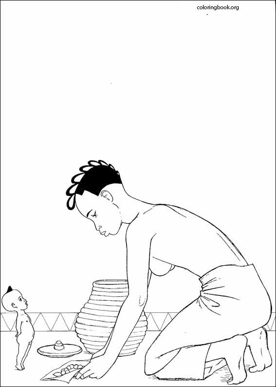 Kirikou coloring page (009)