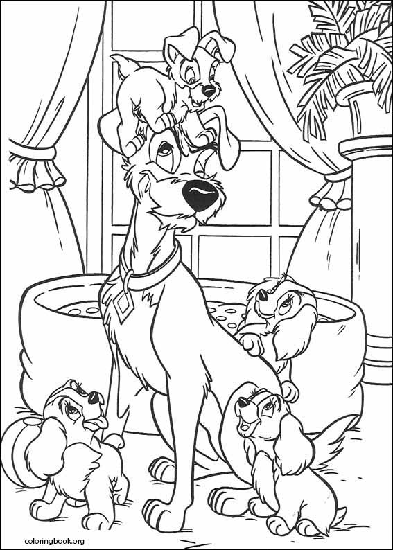 Lady And The Tramp coloring page (004)