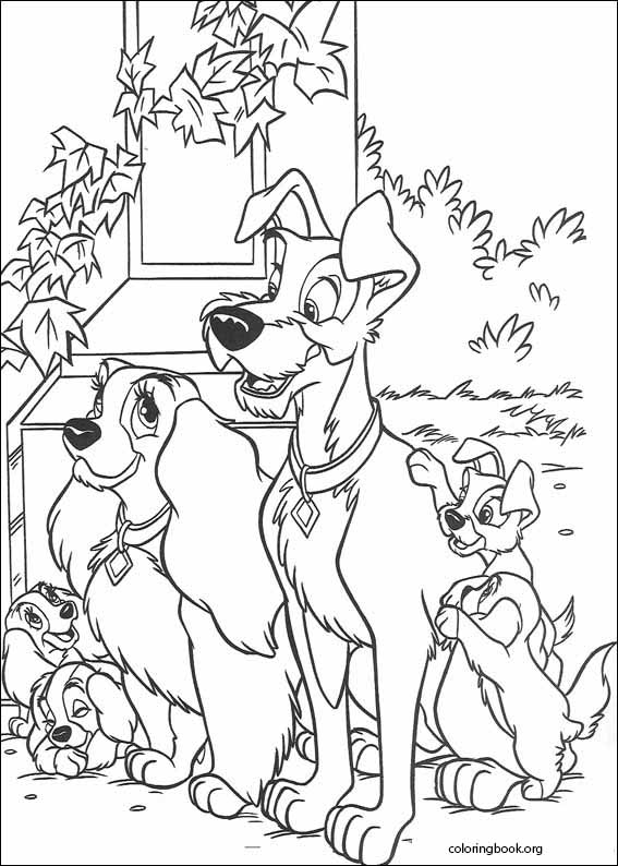 Lady And The Tramp coloring page (005)