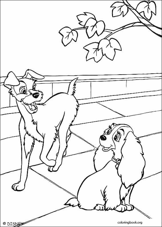 Lady And The Tramp coloring page (012)