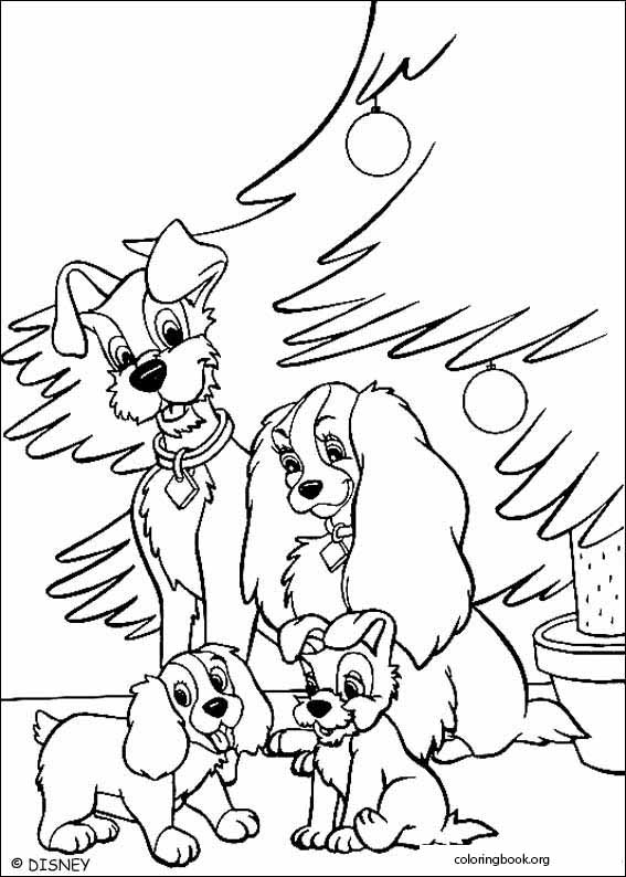 Lady And The Tramp coloring page (014)