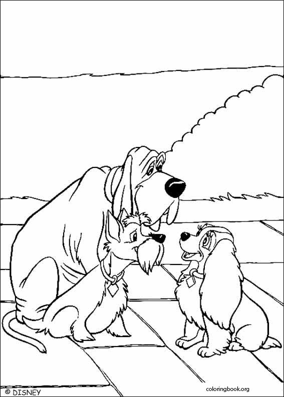 Lady And The Tramp coloring page (015)