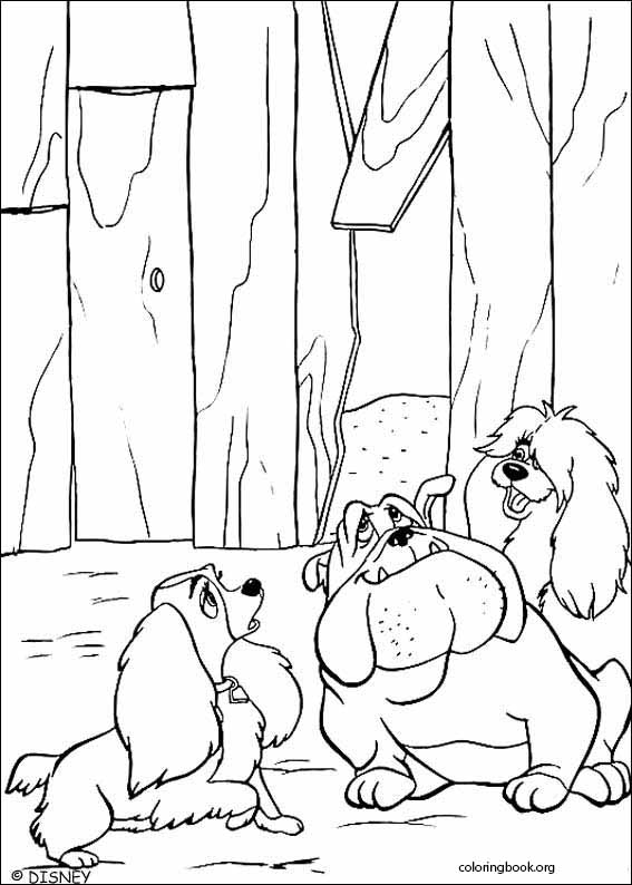 Lady And The Tramp coloring page (017)