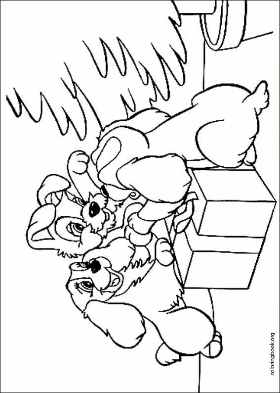 Lady And The Tramp coloring page (018)