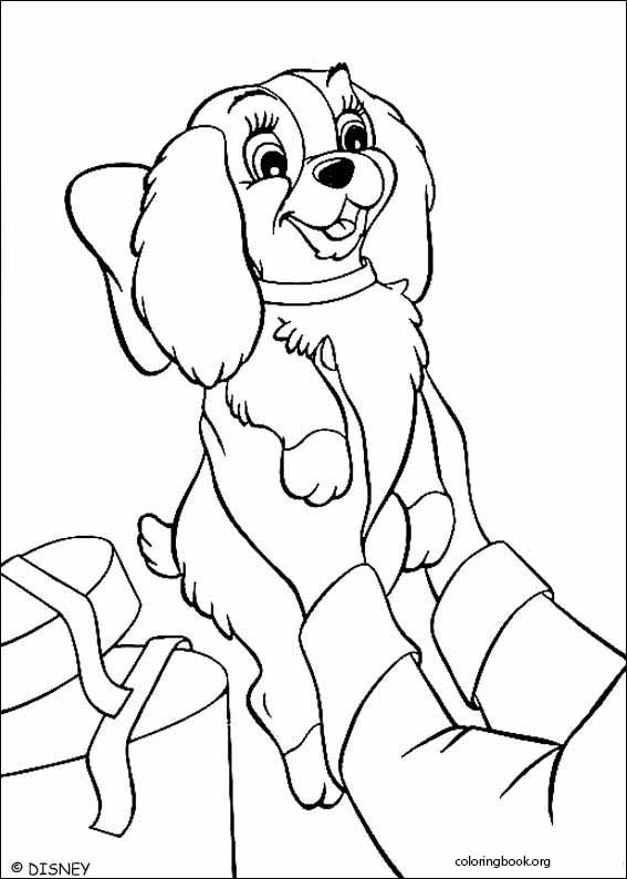 Lady And The Tramp coloring page (019)