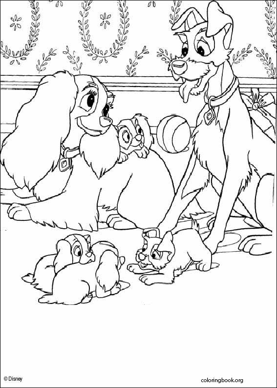 Lady And The Tramp coloring page (022)