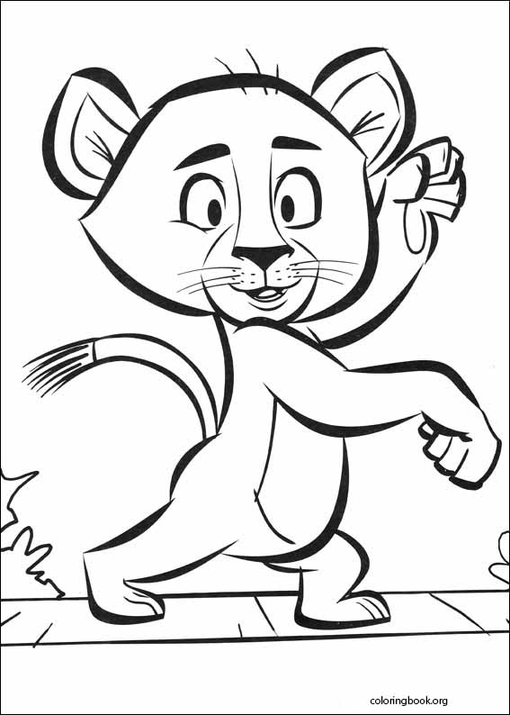 Madagascar 2 coloring page (014)