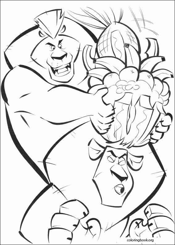 Madagascar 2 coloring page (031)