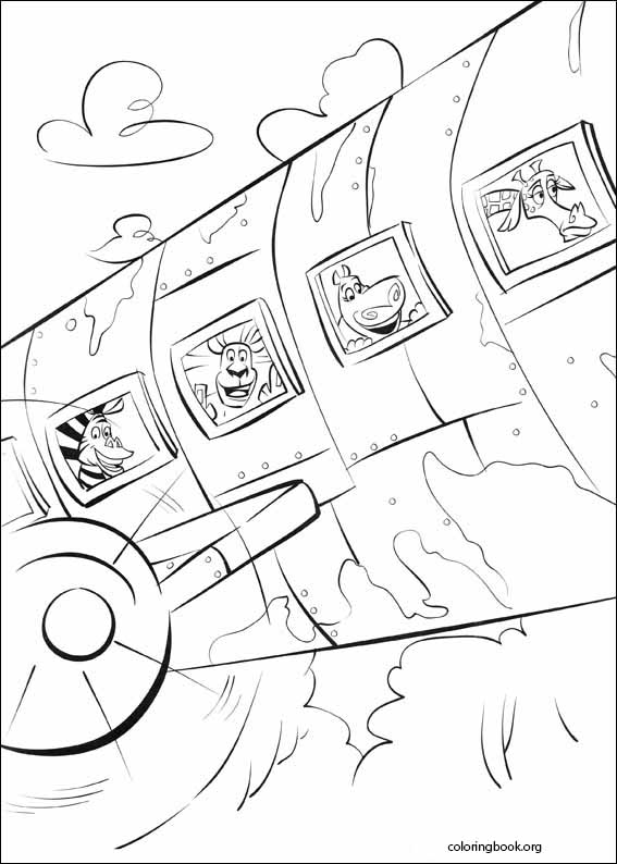 Madagascar 2 coloring page (040)