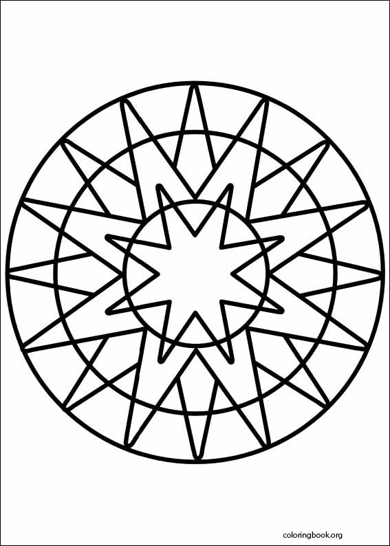 Mandalas coloring page (023)