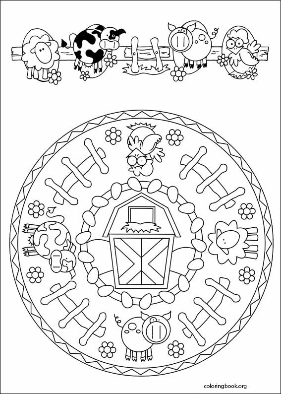 Mandalas coloring page (051)