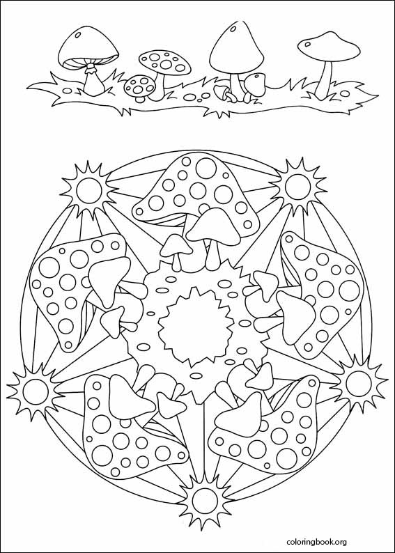 Mandalas coloring page (058)