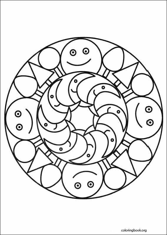 Mandalas coloring page (085)