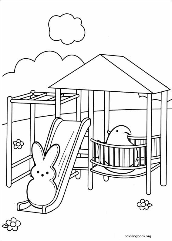 Marshmallow Peeps coloring page (006)