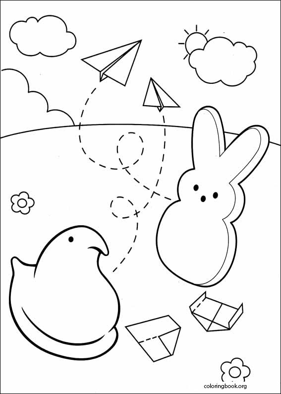 Marshmallow Peeps coloring page (014)