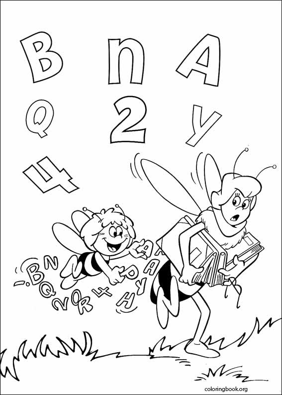 Maya The Bee coloring page (032)