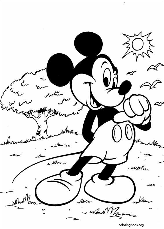 Mickey Mouse coloring page (074)