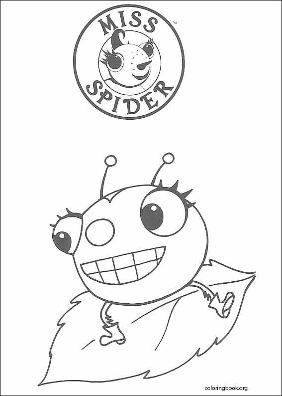 Miss Spider coloring page (014)
