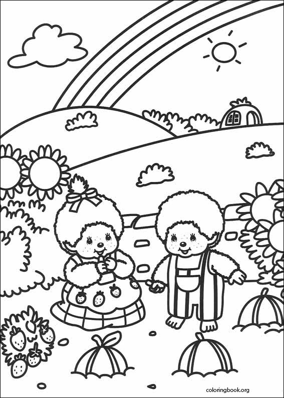 Monchhichi coloring page (006)