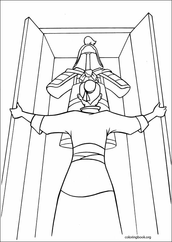 Mulan coloring page (003)