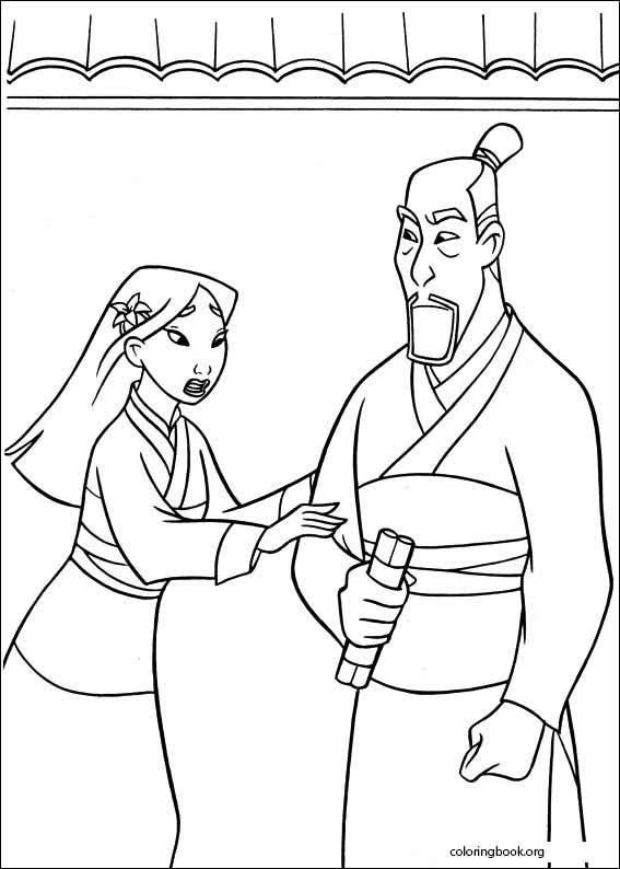 Mulan coloring page (008)