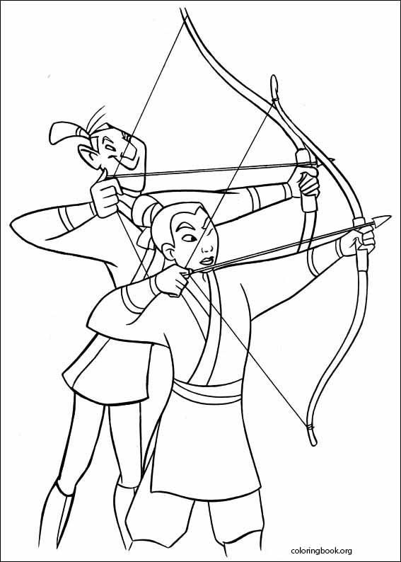 Mulan coloring page (009)