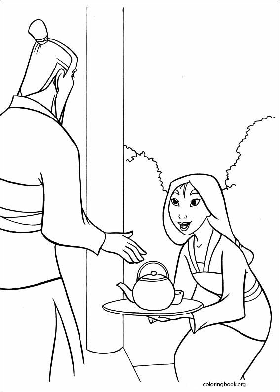 Mulan coloring page (014)